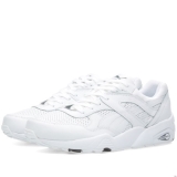 P47h9386 - Puma R698 Core Leather White & Grey - Men - Shoes
